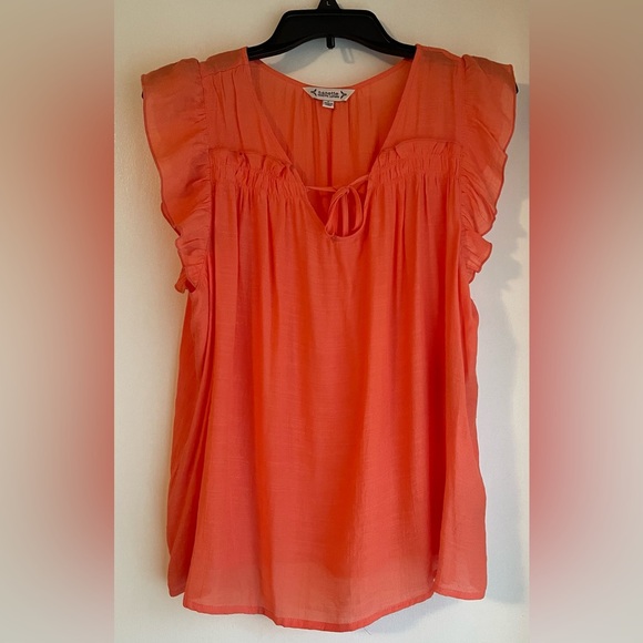 Nanette Lepore Tops - *NWT* Nanette Lepore Coral Top Size Large